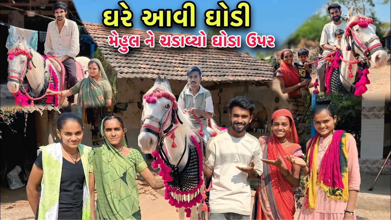 અમારા ઘરે આવી ઘોડી 😍 ઘોડી માથે બેસી ને પાડ્યાં ફોટા | Horse Photography | Home 