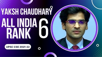 Yaksh Chaudhary AIR 6,IAS UPSC Mock Interview 2021-22| #ShrutiSharmaIAS #ShrutiSharmaUPSC #byjusias