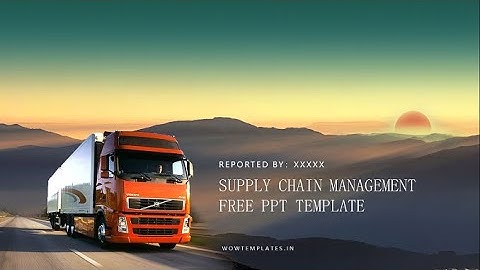 Supply Chain Management Presentation Template and Ideas | Business Template | wowTemplates