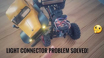 FMS FCX24 Light connector problem solved
