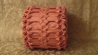 Круглая #подушка #буфы схема Квадрат урок2.#canadian #smocking Круглая #подушка #буфы схема Квадрат урок2.#canadian #smocking