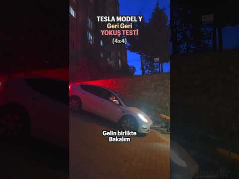 Tesla Model Y Geri Geri Yokuş Testi!