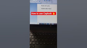 how to use caps lock in keyboard