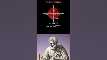 volume of a sphere can be understood by imagining #maths #geometry