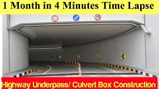1 Month in 4 Minutes | Time Lapse | VUP Construction | Underpass Construction in 4 Minutes |