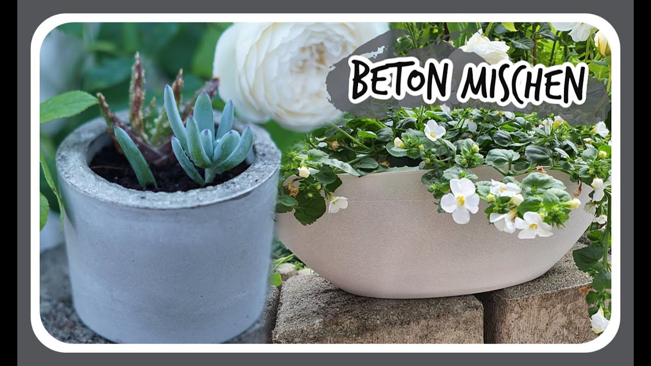 BETON MISCHEN ganz einfach für Anfänger - DIY Deko KatisweltTV