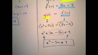 Pre Calc   Function Operations video 1