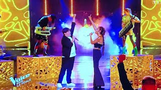 The Voice Kids Finale : Kimon puissant sur «  Ma philosophie » avec Amel Bent