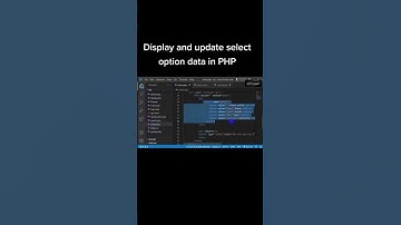 display and update select option data in PHP