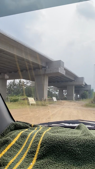 Progress pembangunan Jalan Tol Jogja - Semarang di Selokan Mataram Sleman #jalantol #building