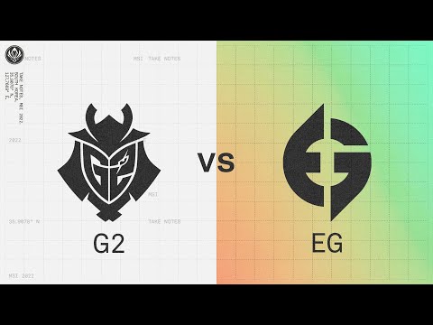 G2 vs. EG | 2022 MSI Rumble Stage Day 2 | G2 Esports vs. Evil Geniuses