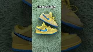 Real Vs Fake Yellow Grateful Dead Dunks 💛 #sneakerhead #sneakers #viral