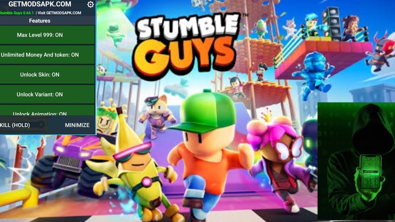 how to install unlimited mony and tokens in stumble guys