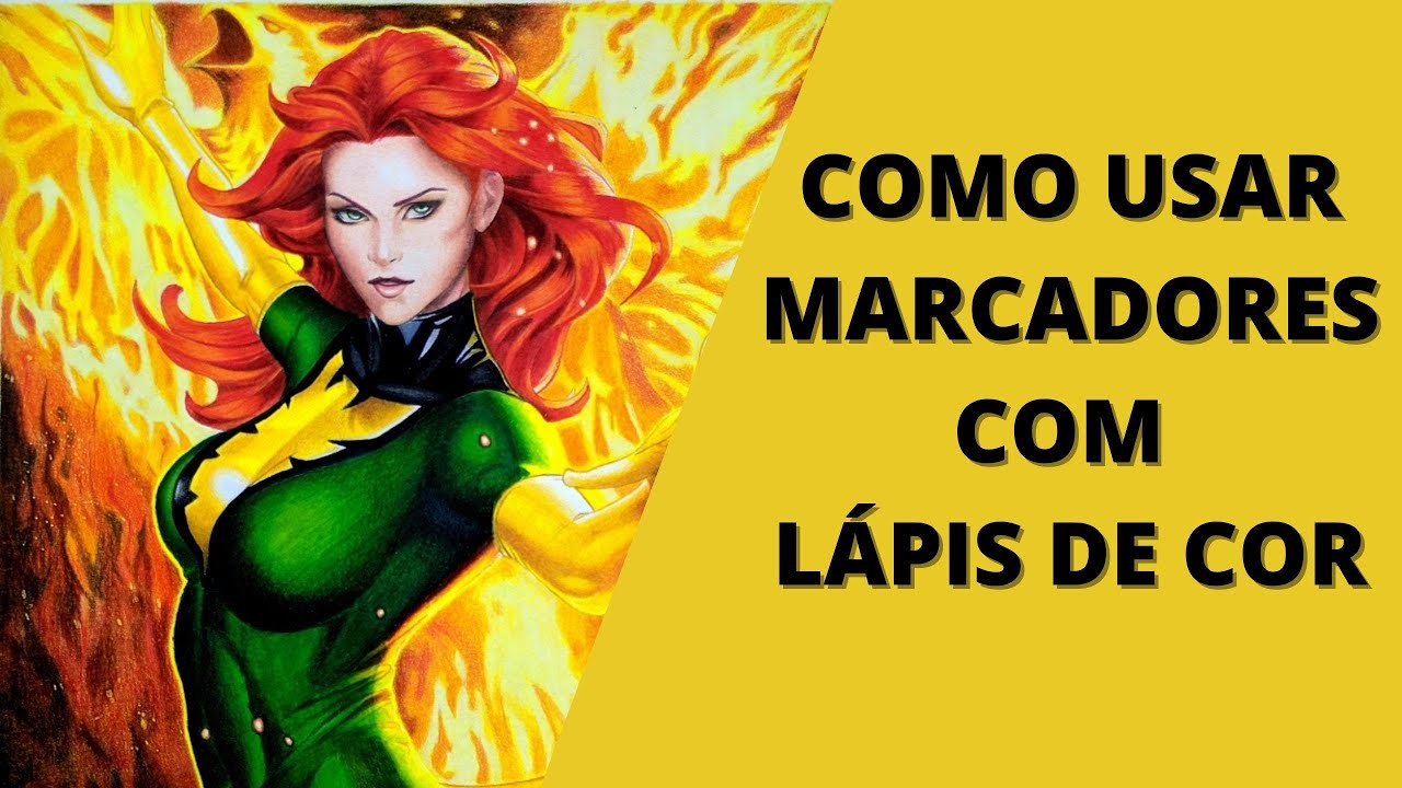 COMO USAR MARCADORES COM LÁPIS DE COR