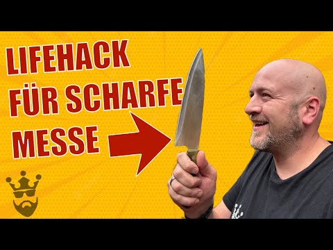 🔪 Messer schärfen ohne Schärfgerät – Genialer Lifehack mit einer Tasse! ☕️✨