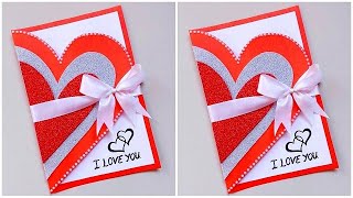 Beautiful handmade Anniversary card idea / How to make Anniversary card for mom and dad very easy