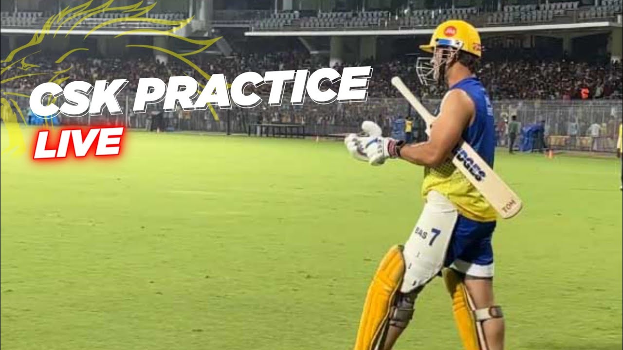 CSK Practice Match Big Update & Live Streaming | RCB Unbox Event & New ...