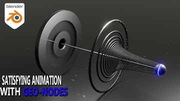 Abstract Satisfying Animation Loop With Geometry Nodes (Blender Tutorial)