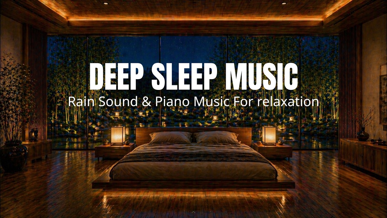 Calm Your Mind 🌙 Relaxing Piano Music with Rain Sounds for Deep Sleep ...