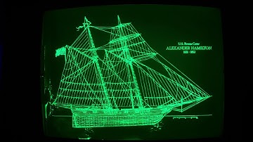 Vector graphics on an "uncalibrated" Tektronix 4054A vector graphics workstation (4K 50Hz, no audio)