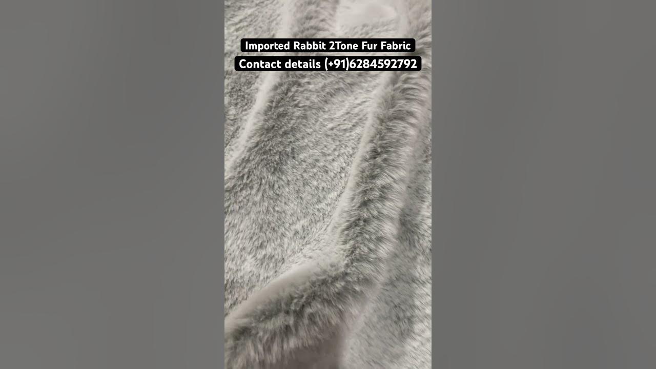Imported Rabbit 2Tone Fur Fabric | winter fabric collection #viral # ...