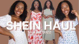 SHEIN TRY ON HAUL SPRING\/SUMMER 2022| SHEIN SPRING DRESSES CURVY GIRL APPROVED ✨