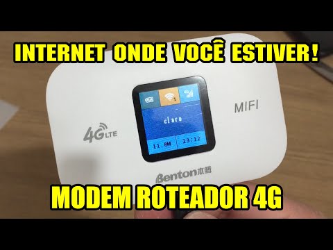 Modem Wireless 4G - Tenha internet onde você estiver com este aparelhinho!