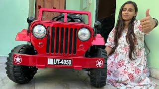 RC Willy Jeep Unboxing, Fitting & Testing | Remote Control Ride On 4x4 Jeep | Shamshad Maker🔥