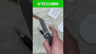 QSP Penguin Knife Action - Before & After Cleaning