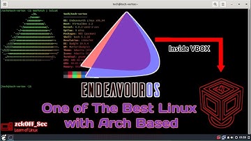 EndeavourOS on VirtualBox | Best Linux with Arch Based | #endeavouros #archlinux #virtualbox