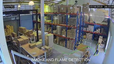 Bosch Security - Video Analytics - Smoke detection warehouse
