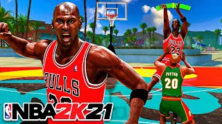 MICHAEL JORDAN "MID-RANGE SHOT CREATOR" BUILD is UNGUARDABLE on NBA 2K21