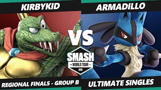 SWT NA East Group B - KirbyKid (King K Rool) Vs. Armadillo (Lucario) Smash Ultimate Tournament