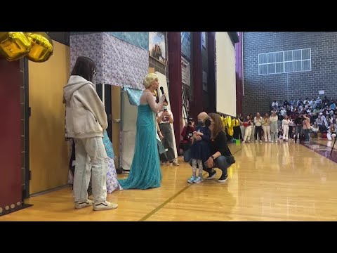 Golden High School kicks off Wish Week celebration with a visit from Queen Elsa