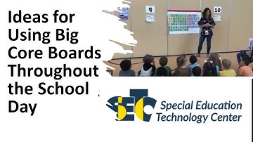 Using Big Core Boards Throughout the School Day