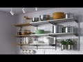 Kitchen crockery wall rack designs for modern small kitchen storage ideas