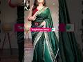 Meesho sawan/ teej saree 💚 #shorts #meeshofinds #youtubeshorts #teejsaree #barbaadsong