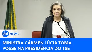 🔴 SBT News na TV: Cármen Lúcia toma posse como presidente do TSE