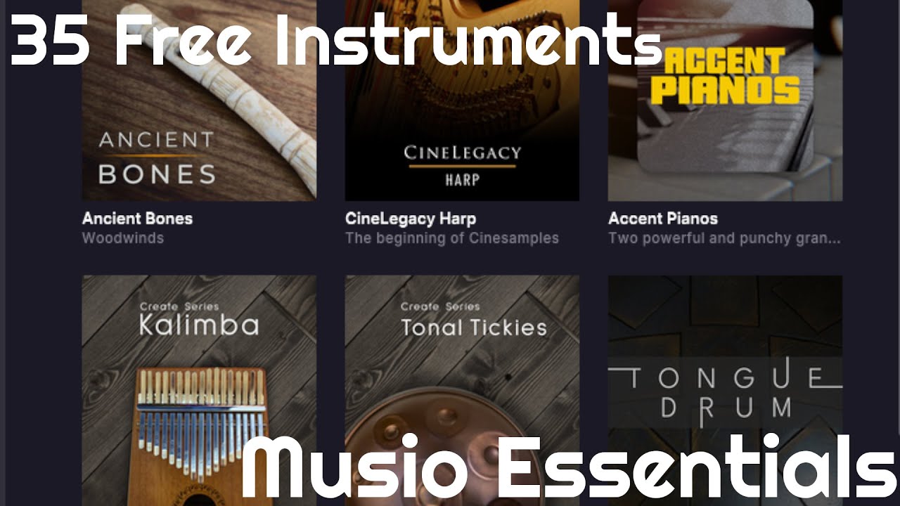 Free Nstruments 35 Free Instruments - Musio Essentials (No Talking) - YouTube