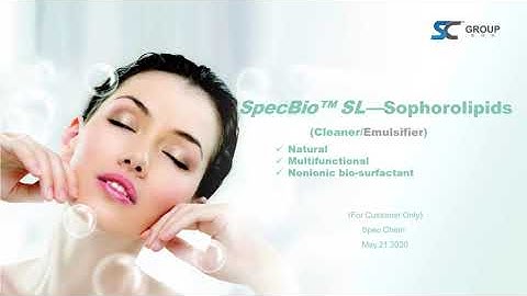 SpecBio SL Sophorolipid Multifunctional nonionic Bio surfactant