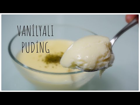 Nefis vanilyalı puding/sütlü tatlı  muhallebi tarifi /tatlı tarifler / Figen Ararat