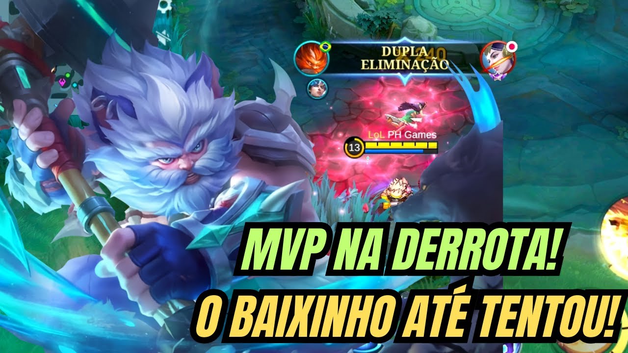 MVP NA DERROTA! O BAIXINHO ATÉ TENTOU 😂🔥