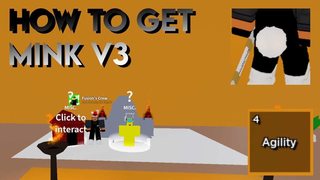 How to Get Mink V3! In Blox Fruit!, cold and Best of me by neffex, By  Masic