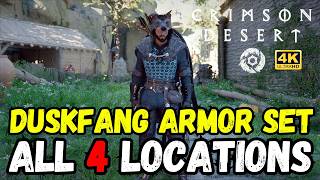 Duskfang Armor Set Complete Location Guide | Crimson Desert 🛡️ 4K 60FPS #crimsondesert