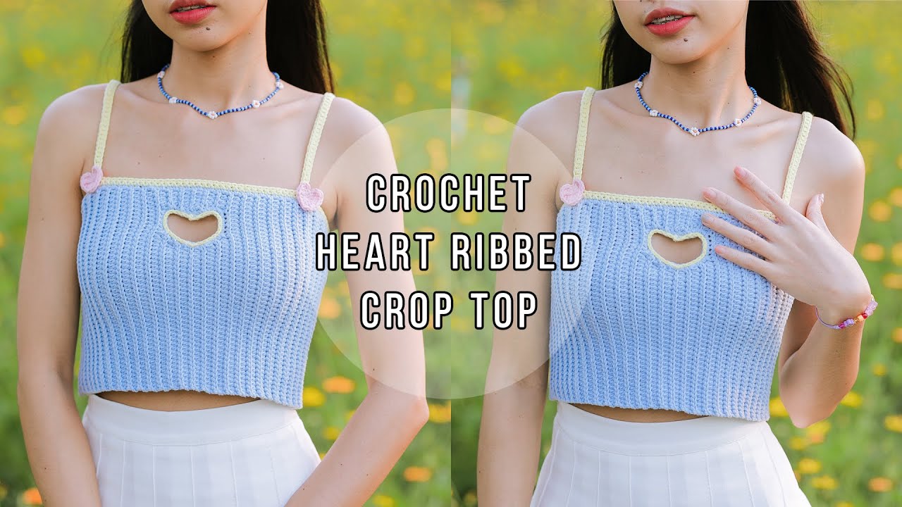 Cut Out Heart Crop Tee