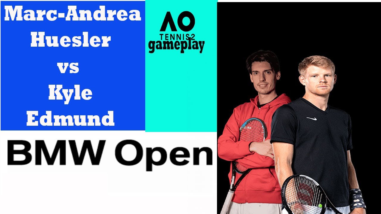 AO Tennis 2 Simulation Marc-Andrea Huesler vs Kyle Edmund at Bavarian International Tennis