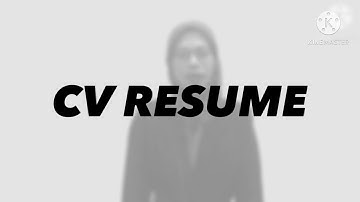 CV RESUME | UMT | K18