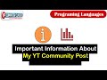 Important information about my Community Post | #shorts | #communitypos | YP Computer Classes