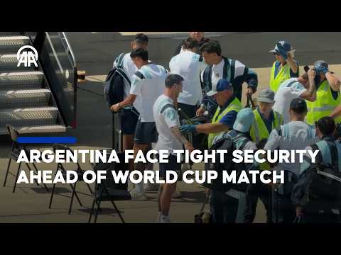 Argentina's national team undergoes extensive security screening at Kansas City Airport