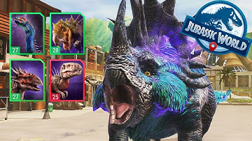 HOW TO BEAT CERAMAGNUS RAID BOSS WITH GEMINITITAN (Jurassic World Alive 2.2)